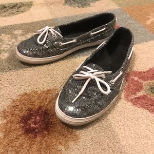 Sequined Boat Shoes